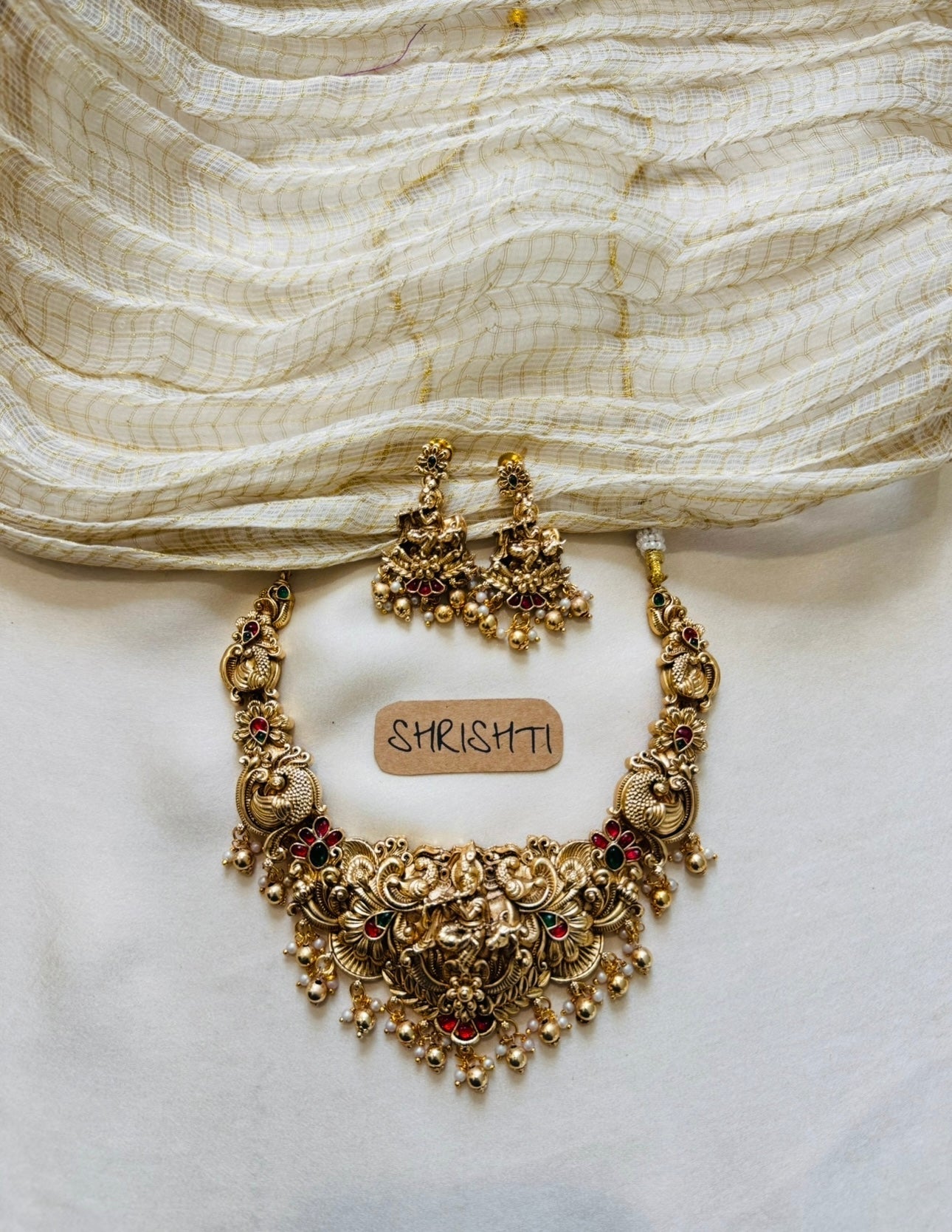 krishna gold necklace