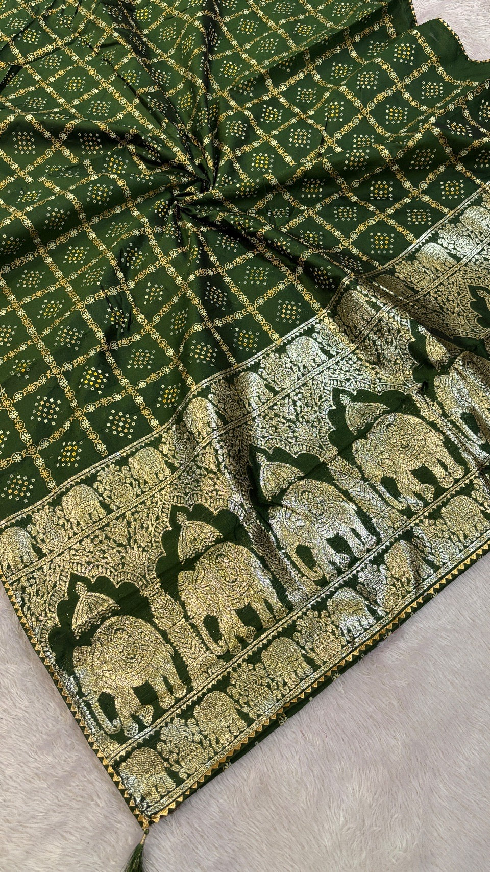 Naxi Pallu Gharchola Saree