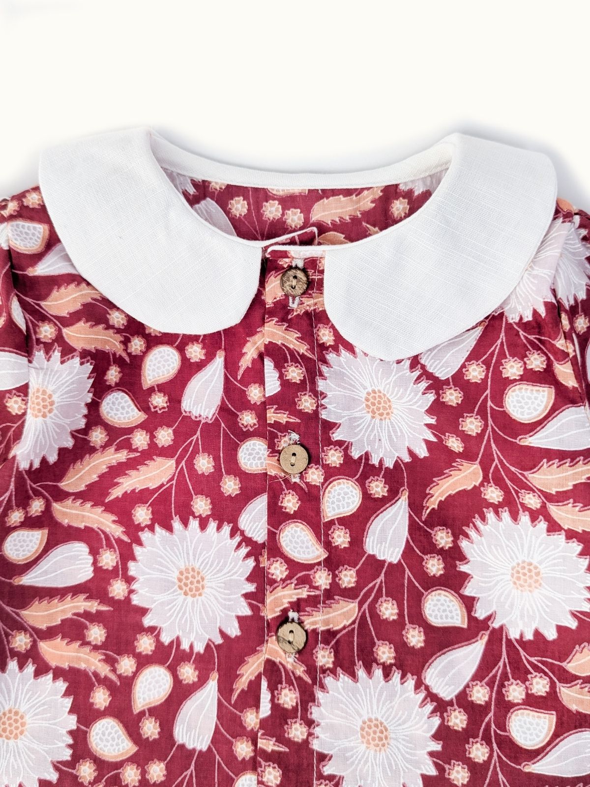 Cherry Baby Collar Sleeve Co-Ord Set
