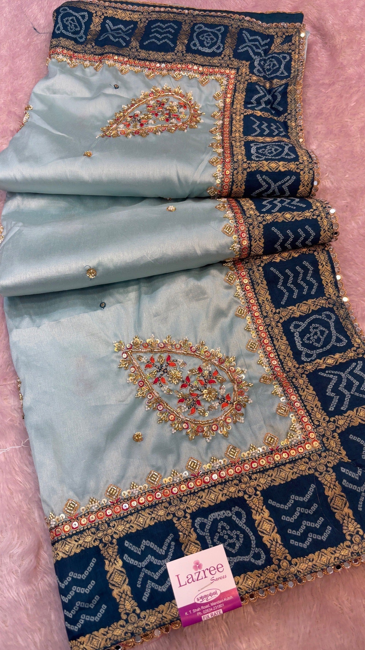 Bandhej Saree With Handwork (Youtube Collocation) Vol.3