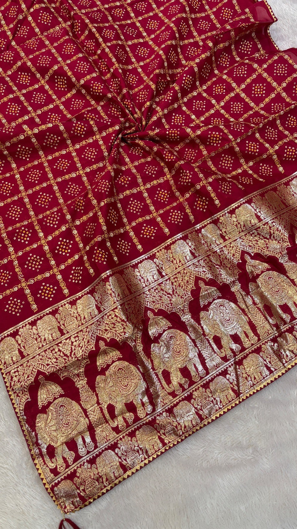 Naxi Pallu Gharchola Saree