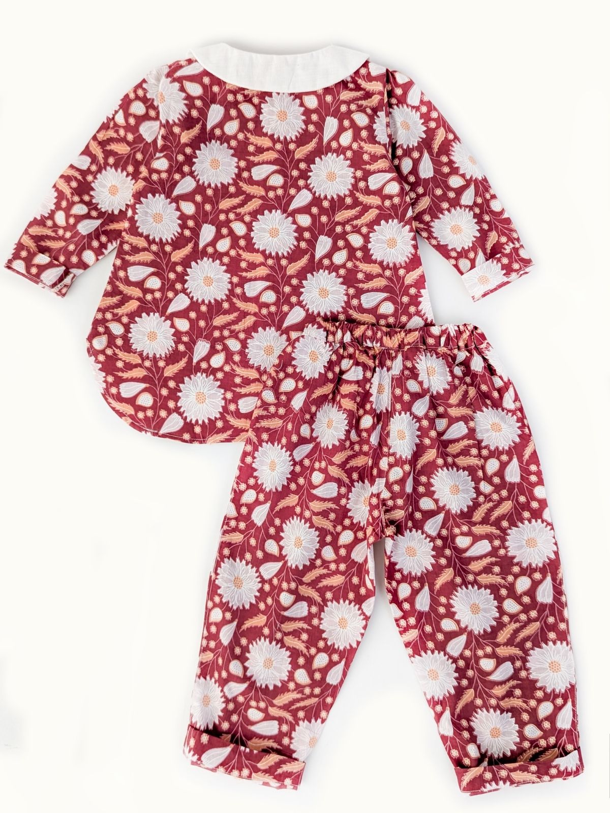 Cherry Baby Collar Sleeve Co-Ord Set