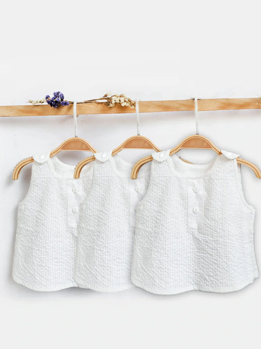 Pure White Baby Boys' 100% Cotton Unique Jabla Pack of 3