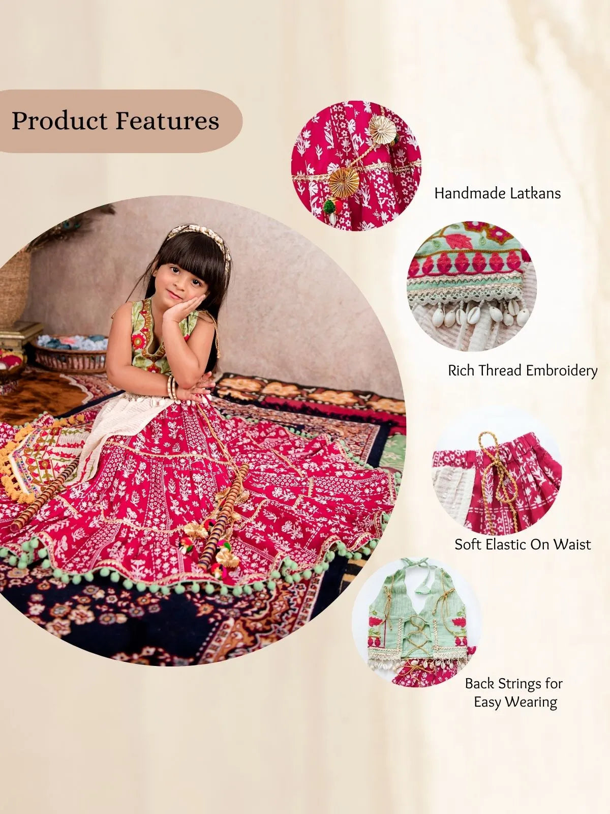 Rani Rangili Girls Ghaghra Choli