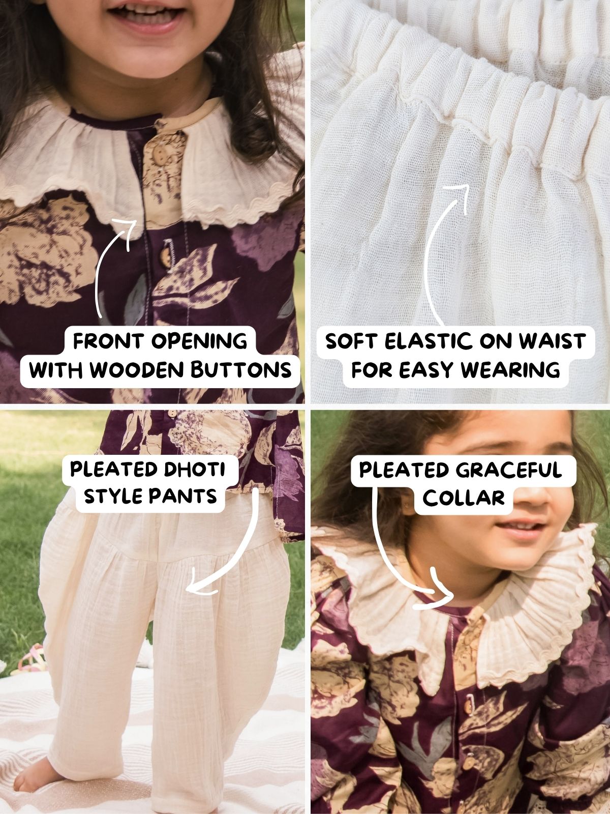 Baby Collar Lavina Top Bottom set