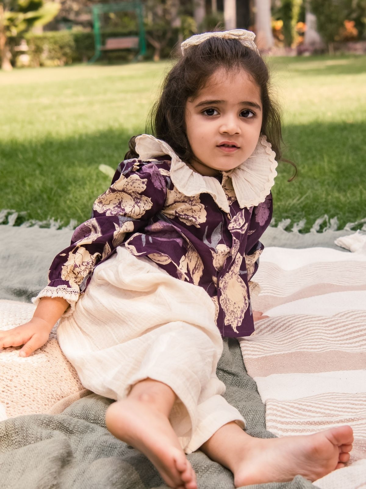 Baby Collar Lavina Top Bottom set