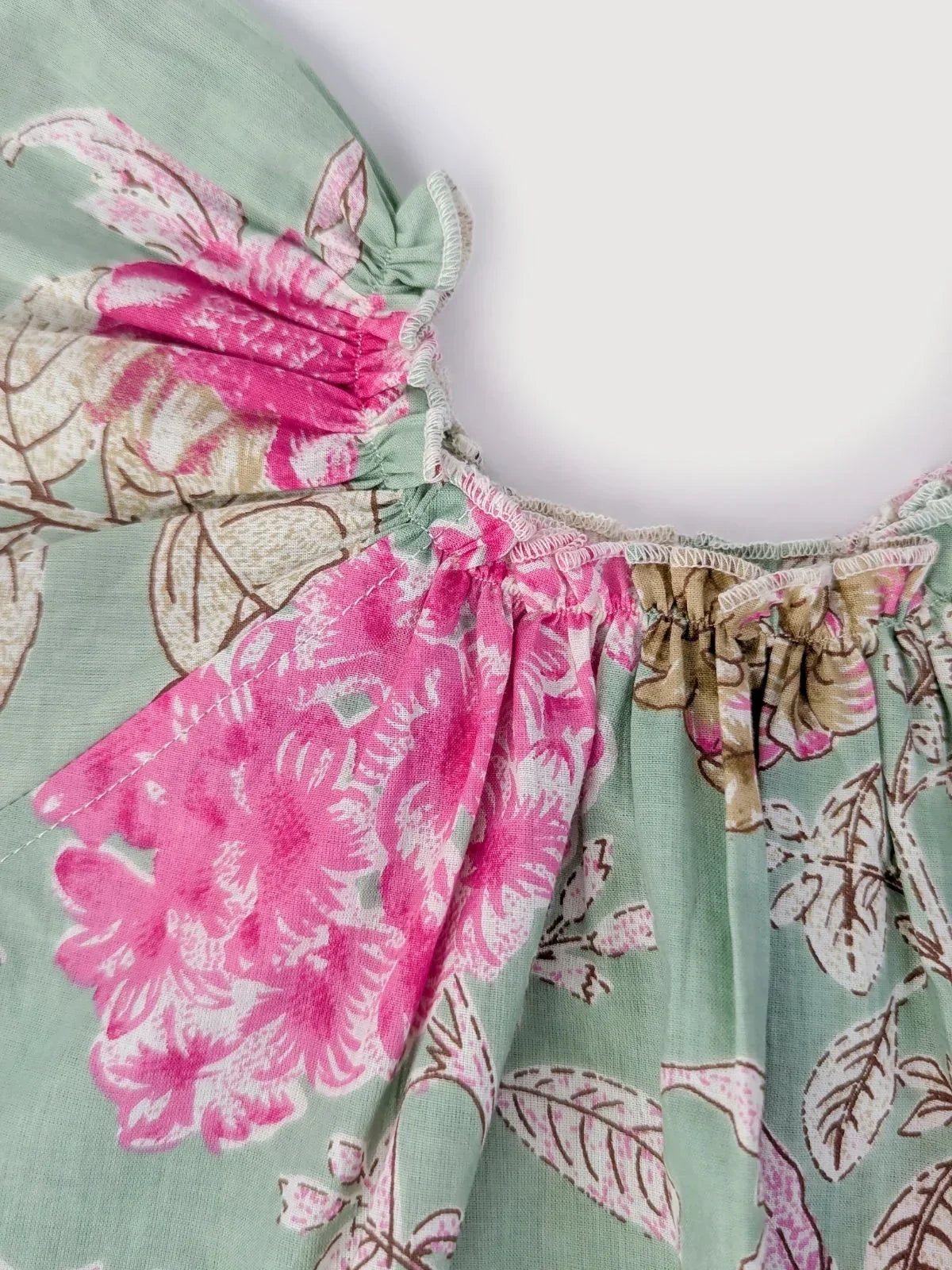 Lily Green Pinky Tiny Tulip Top Bottom Set