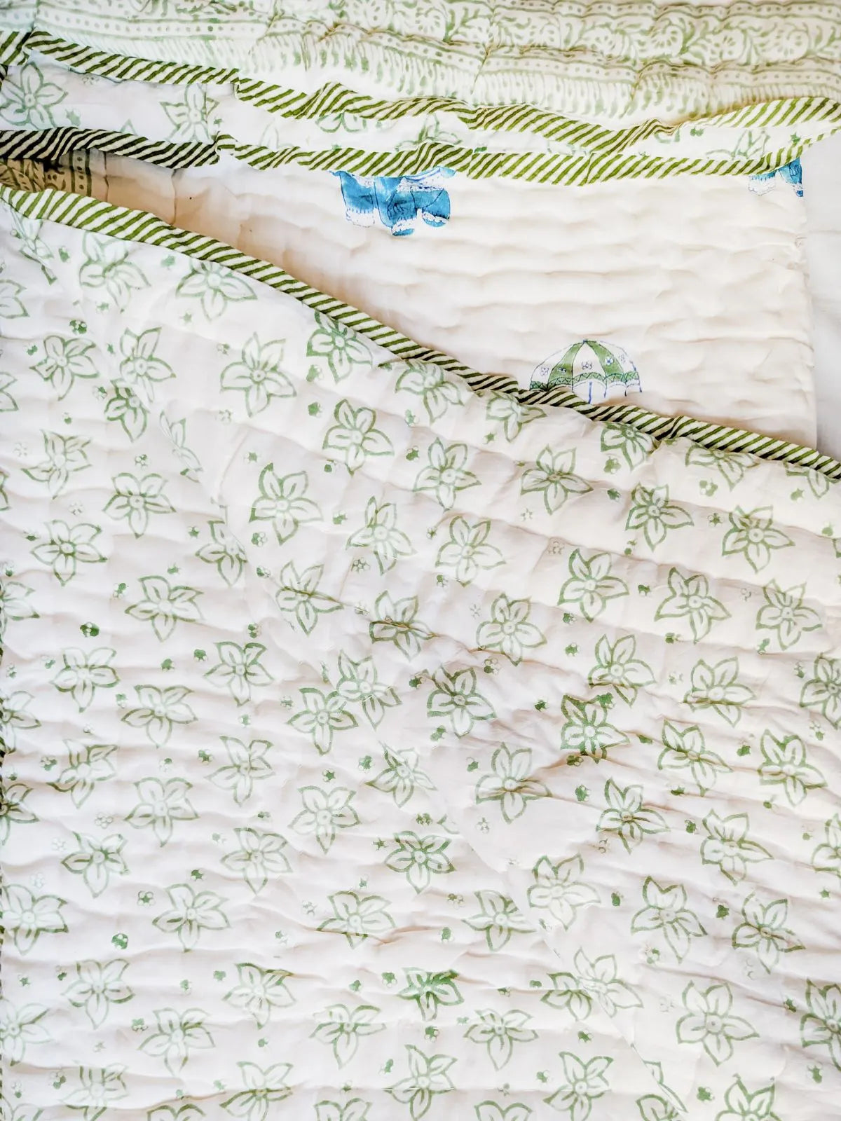 Nani's Comfort Ultrasoft Elephant Cotton Big Size Quilted Mat