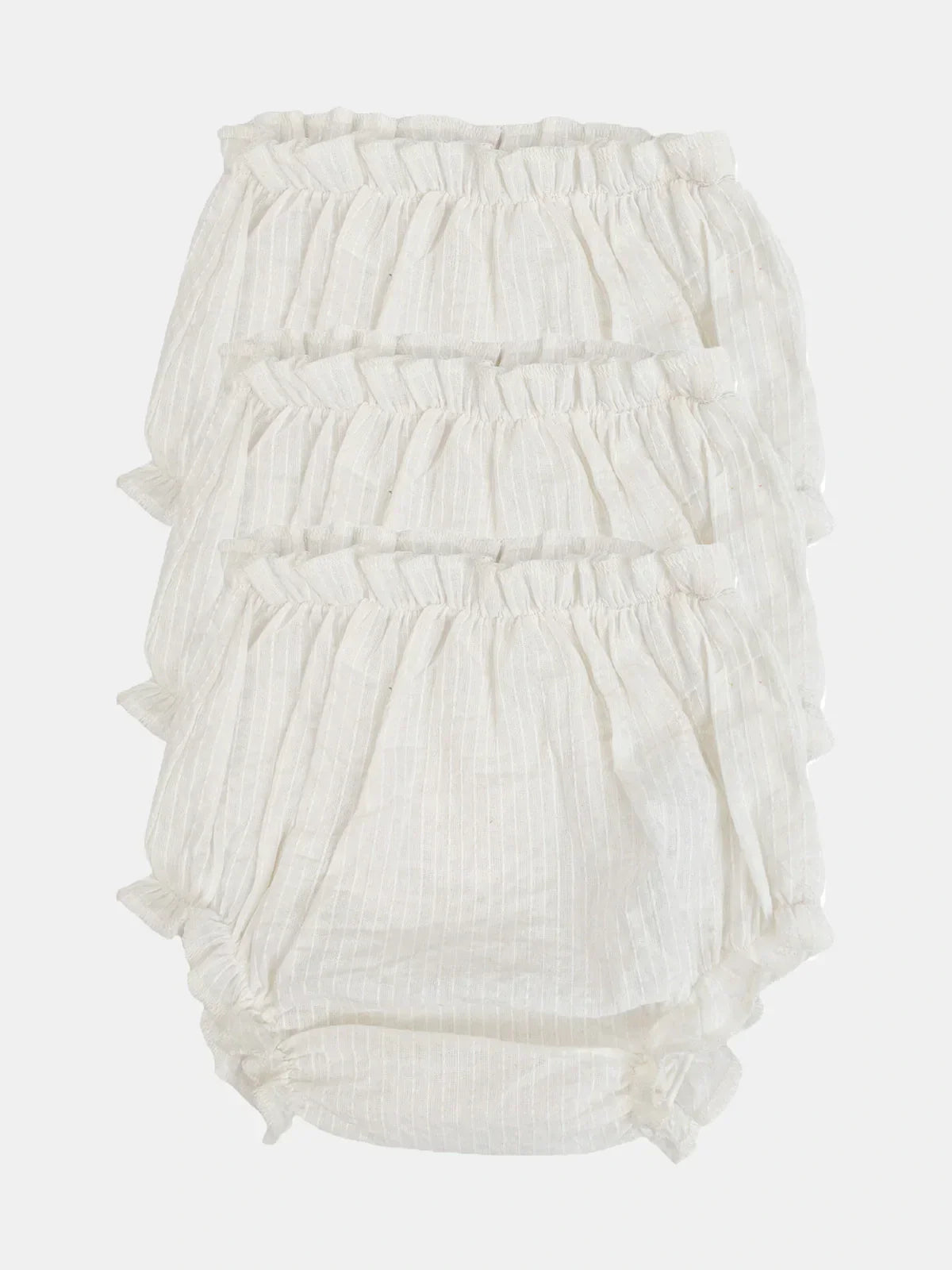 White 100% Cotton Toddler Baby Butter bloomers pack of 3