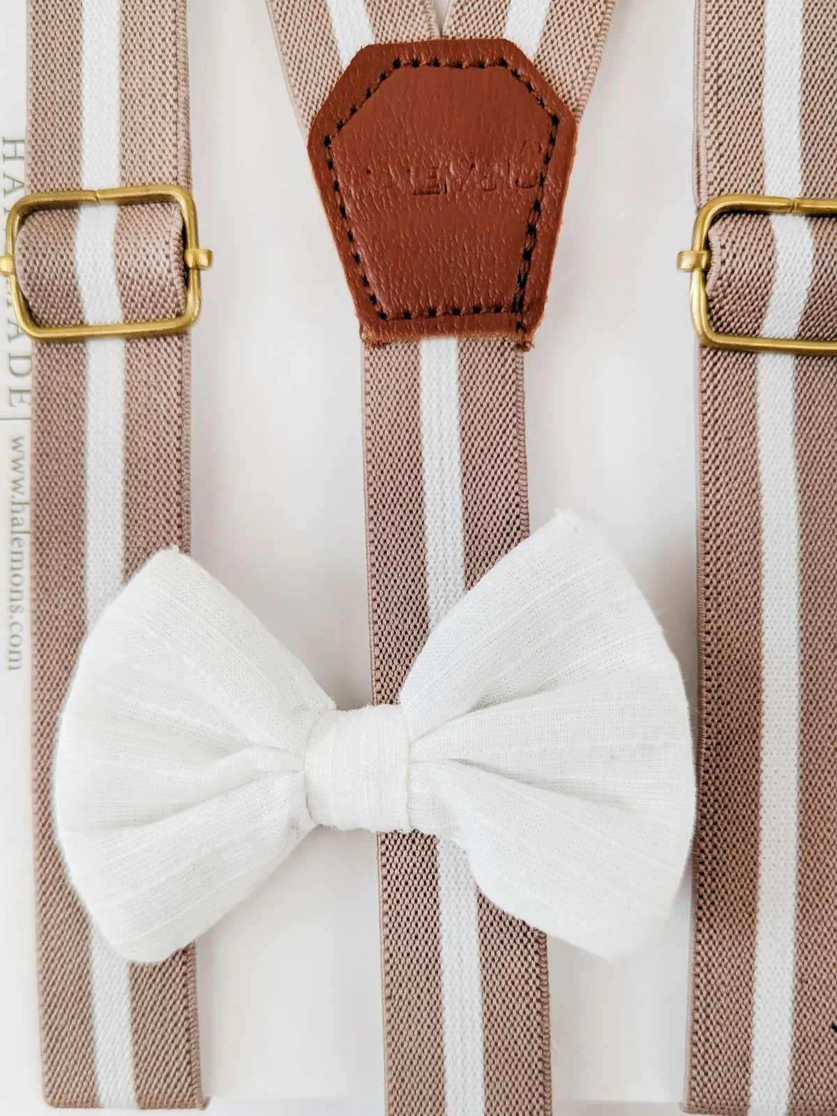 Boys Brownie Suspender and Bow set for Birthdays
