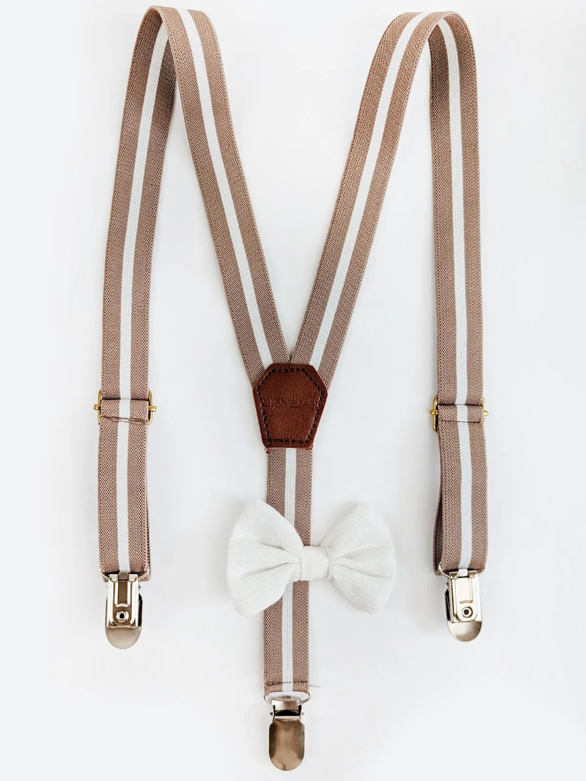 Boys Brownie Suspender and Bow set for Birthdays