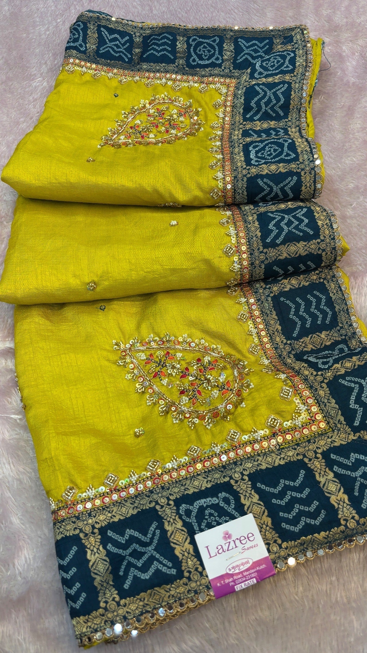 Bandhej Saree With Handwork (Youtube Collocation) Vol.3
