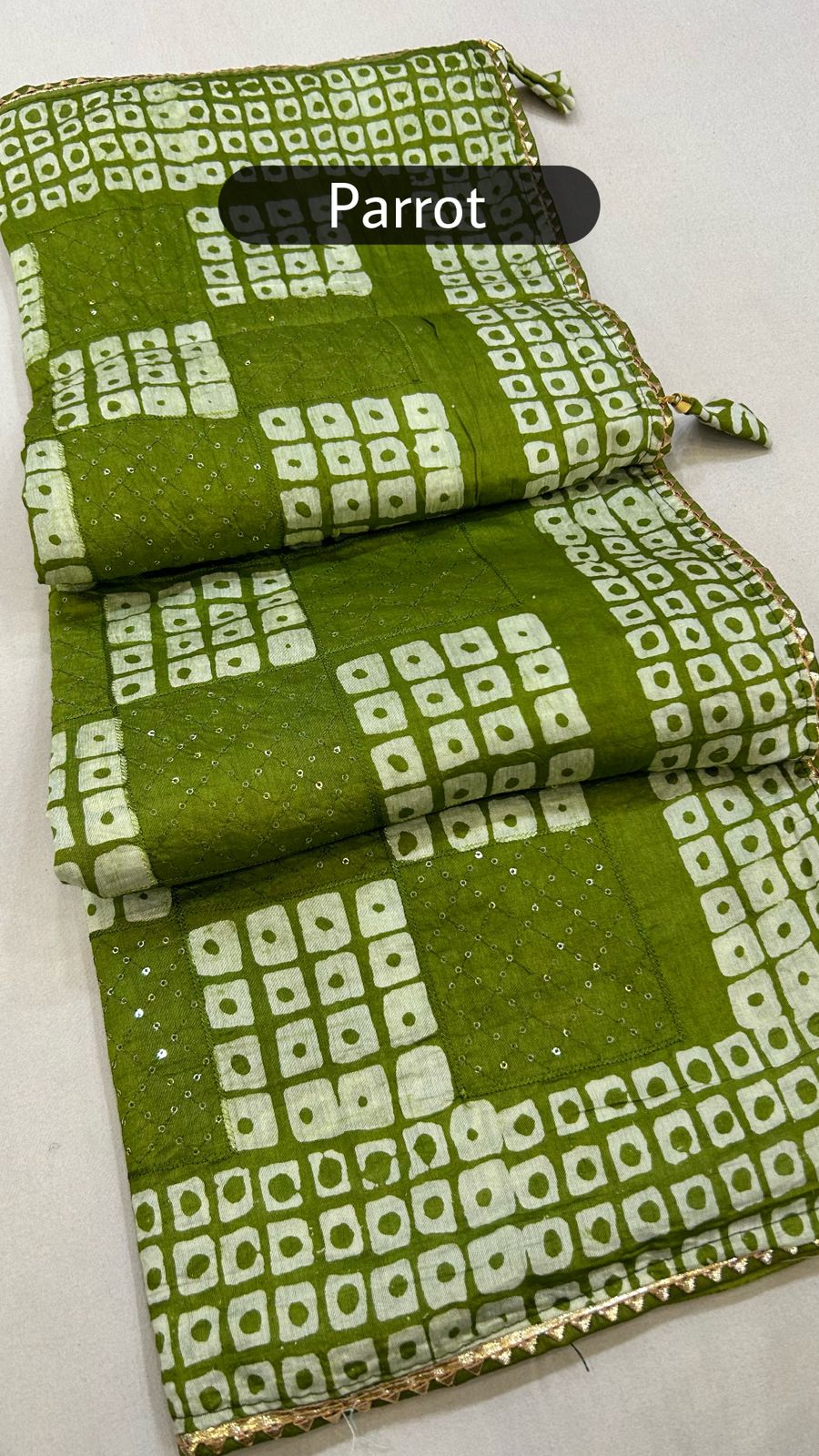 Batik Chex Saree