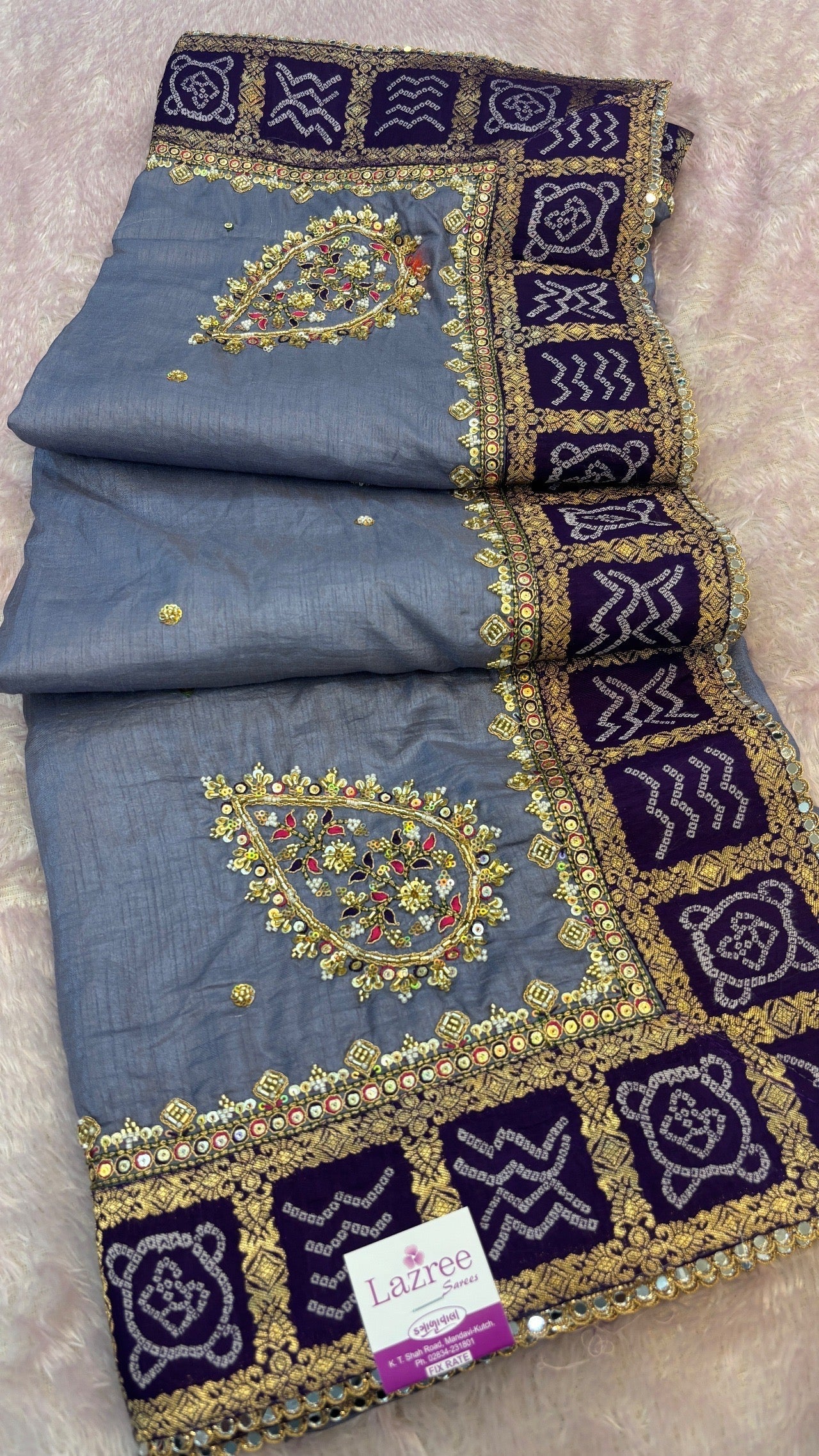 Bandhej Saree With Handwork (Youtube Collocation) Vol.3