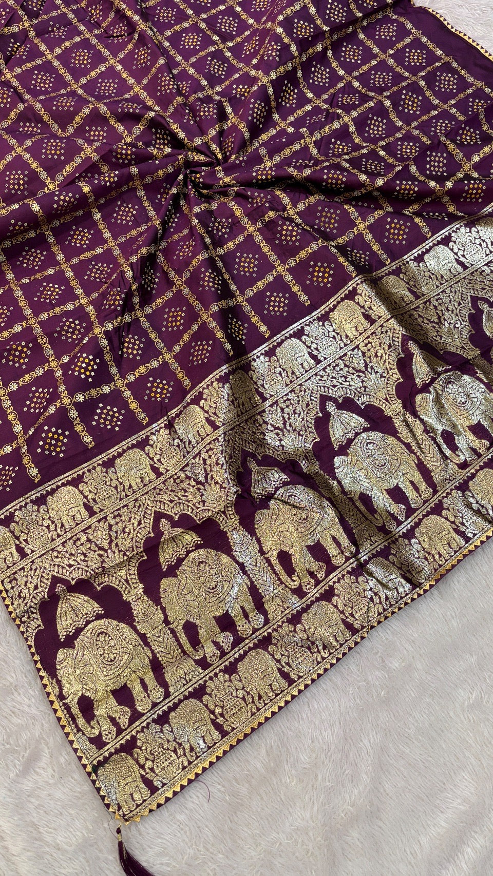 Naxi Pallu Gharchola Saree