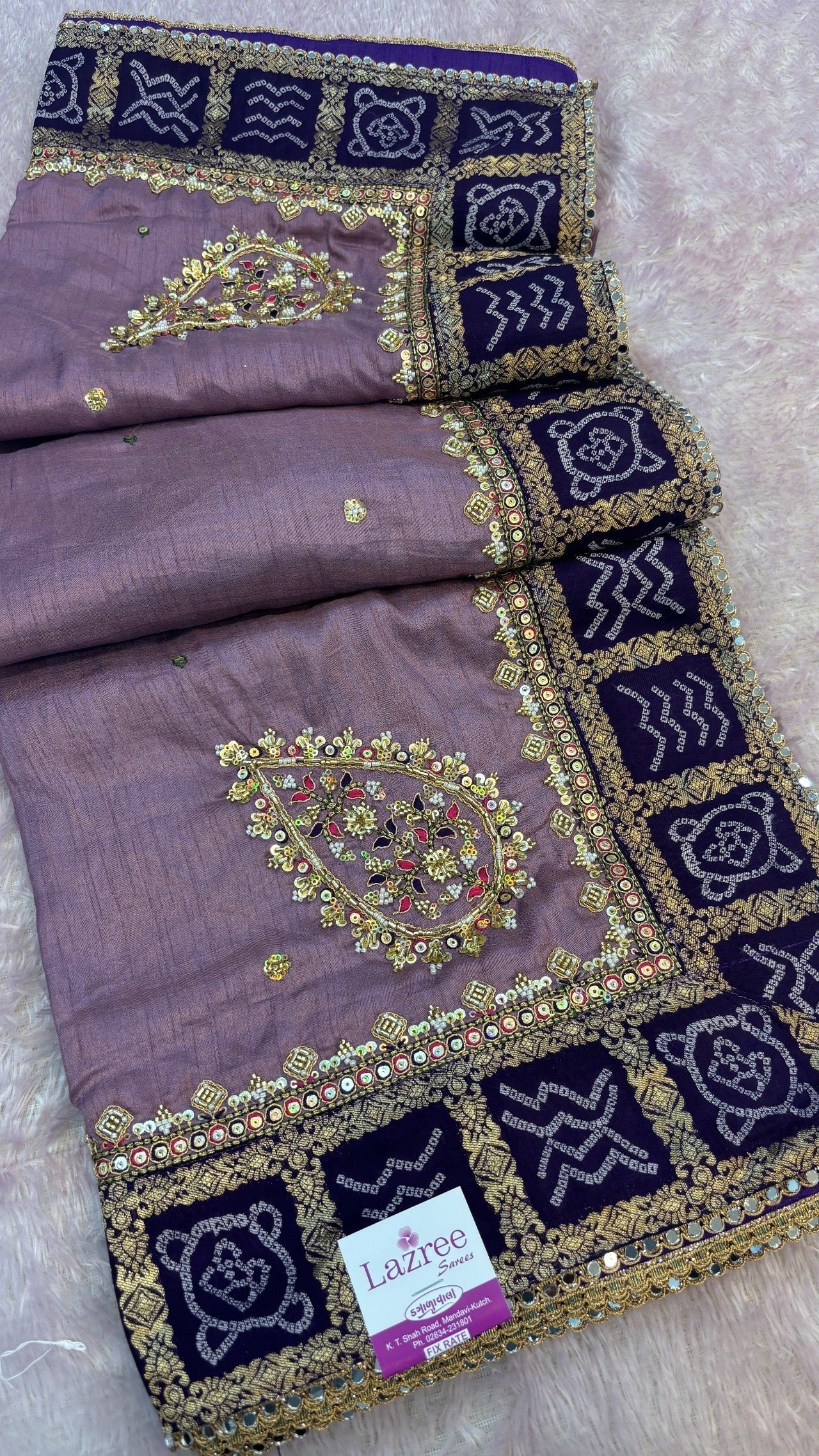Bandhej Saree With Handwork (Youtube Collocation) Vol.3