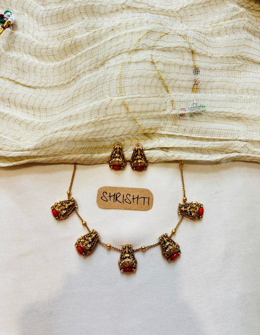 coral charm chain