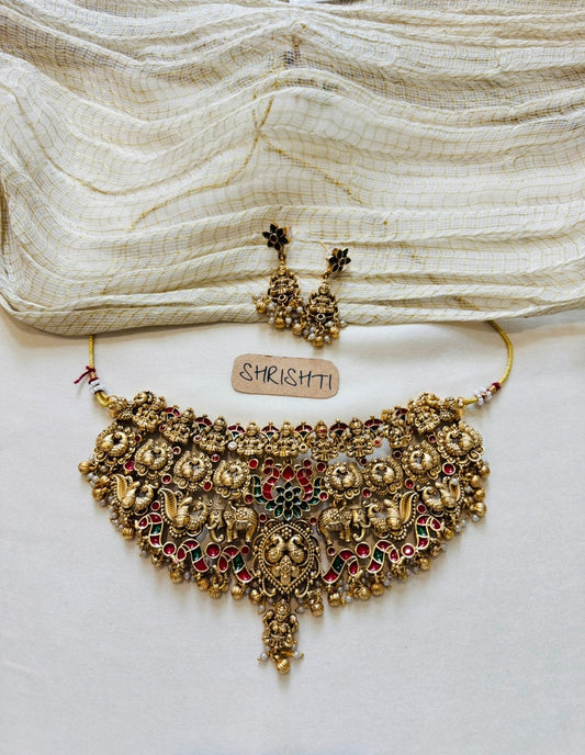 nagas heavy necklace gold
