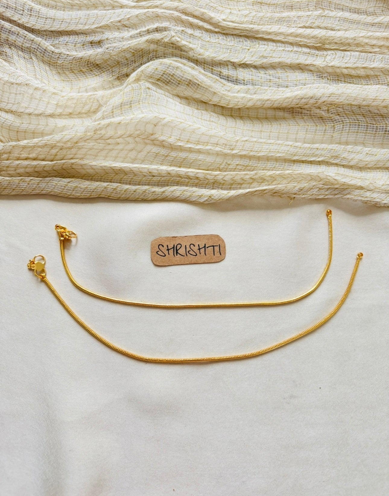 gold chain anklets
