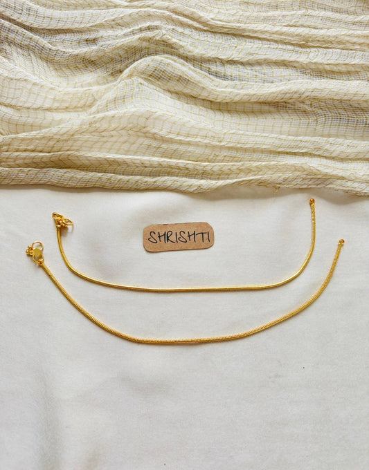 gold chain anklets