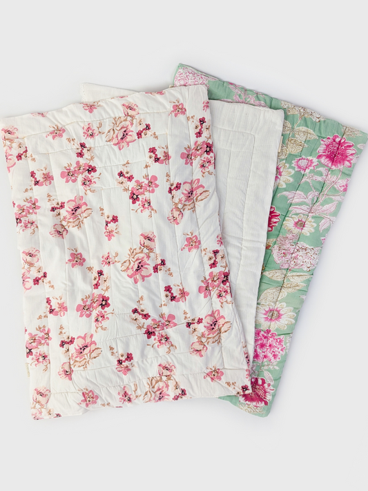 Nani's Comfort Ultrasoft Floral Cotton Quilted Mats