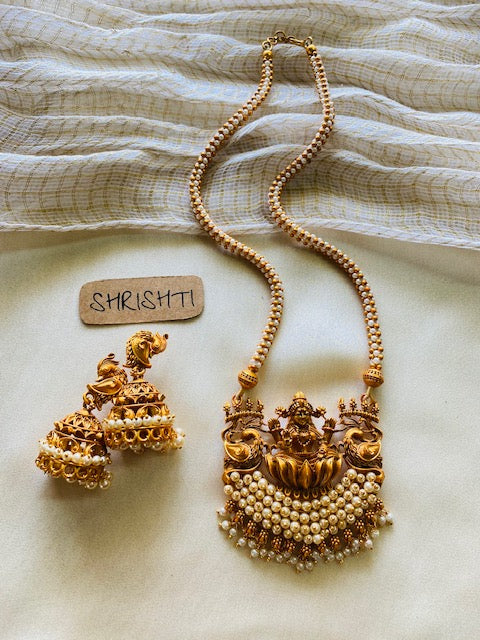 Pearl Lakshmi with jumka,