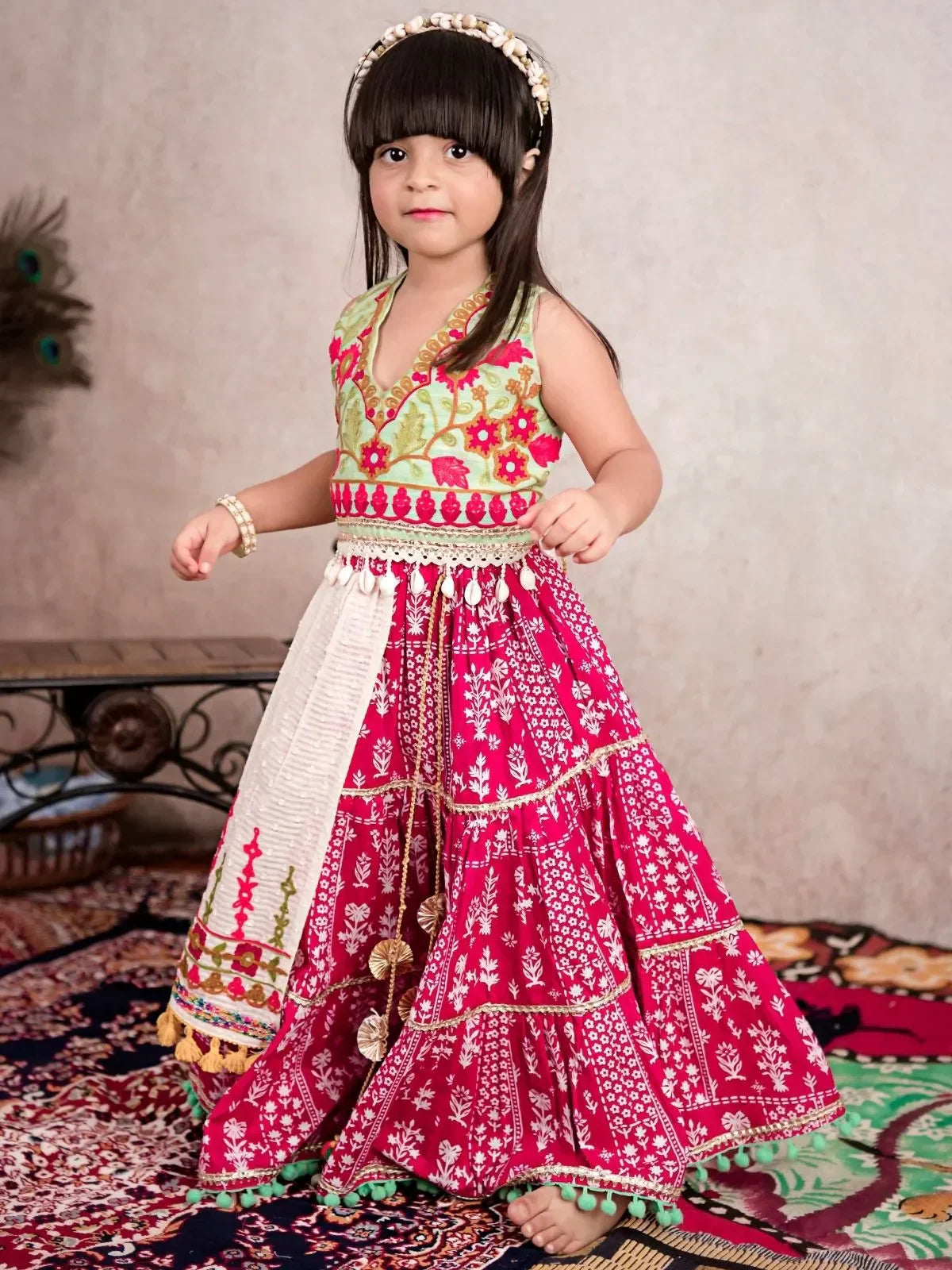 Rani Rangili Girls Ghaghra Choli