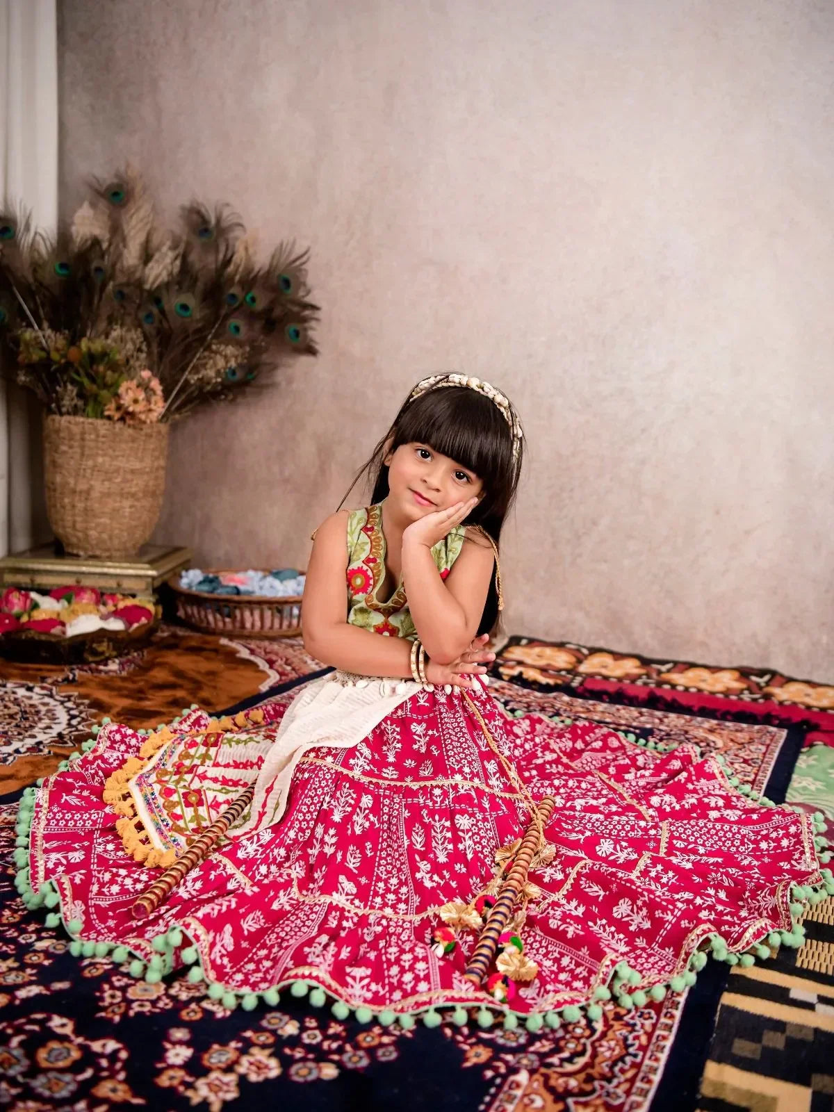 Rani Rangili Girls Ghaghra Choli