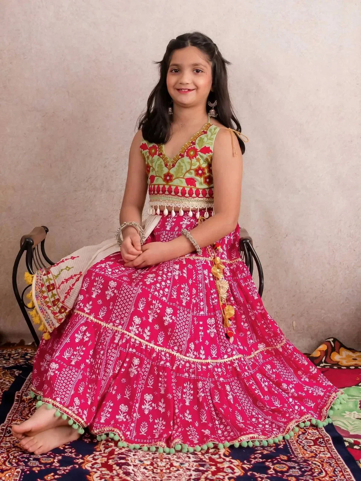 Rani Rangili Girls Ghaghra Choli