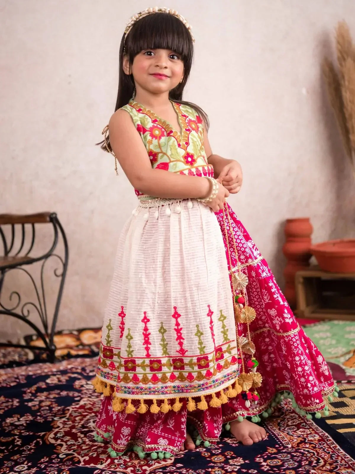Rani Rangili Girls Ghaghra Choli