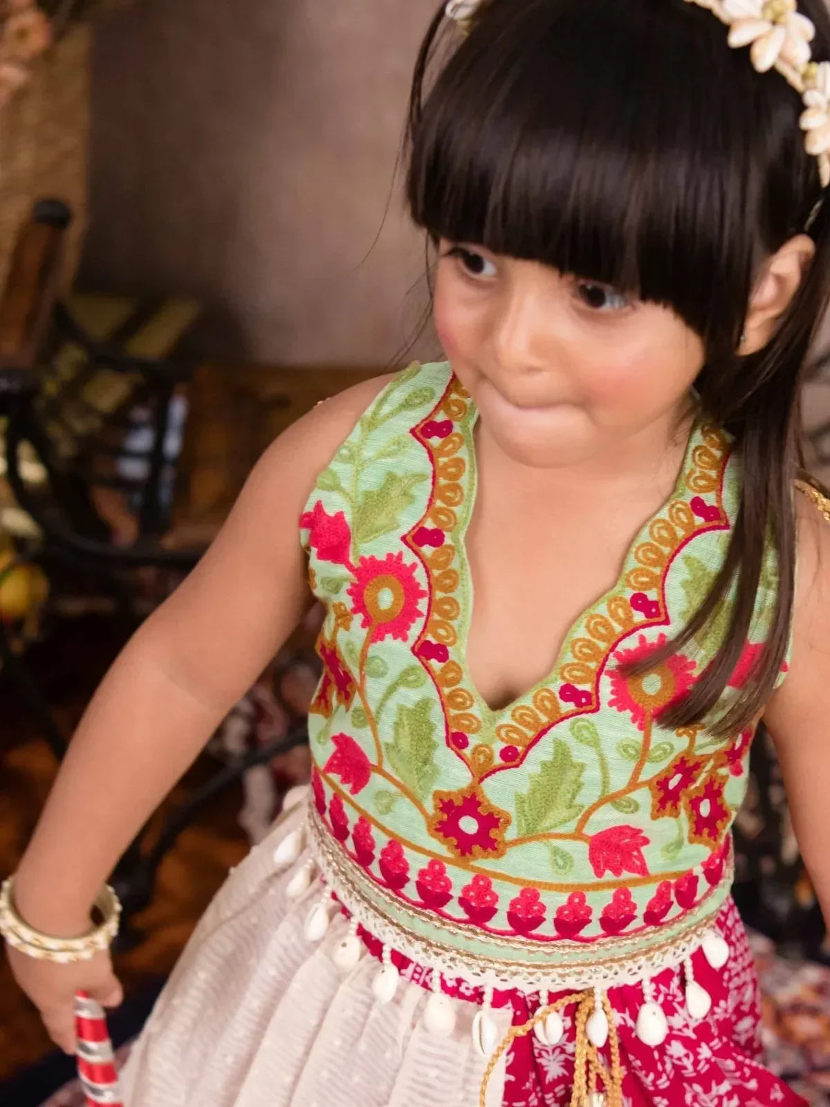 Rani Rangili Girls Ghaghra Choli
