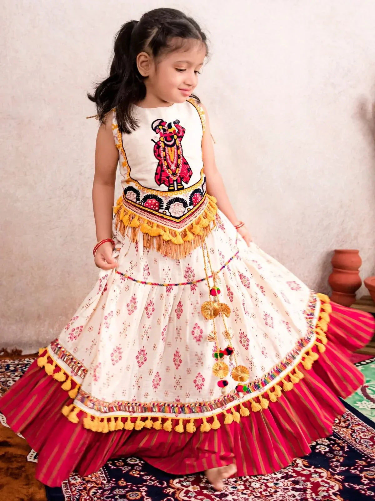 Classic Shrinathji Chaniya Choli for Baby Girls