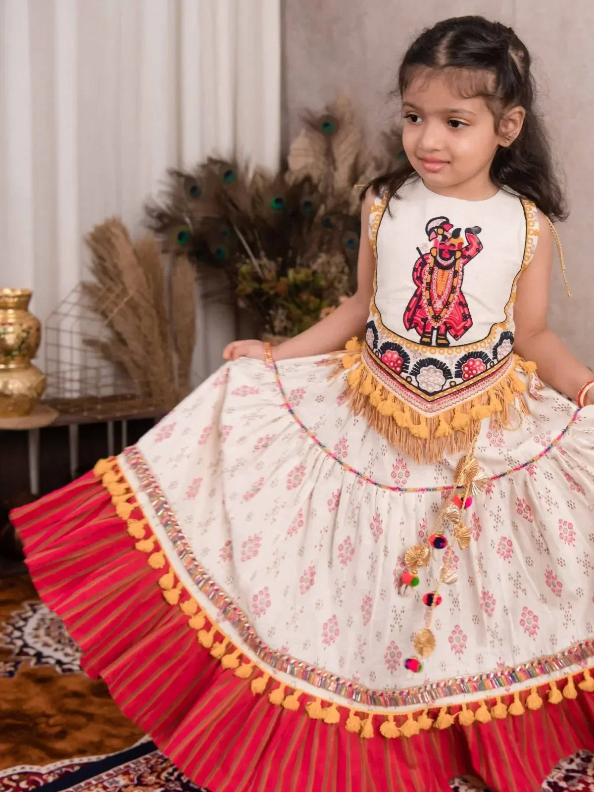 Classic Shrinathji Chaniya Choli for Baby Girls