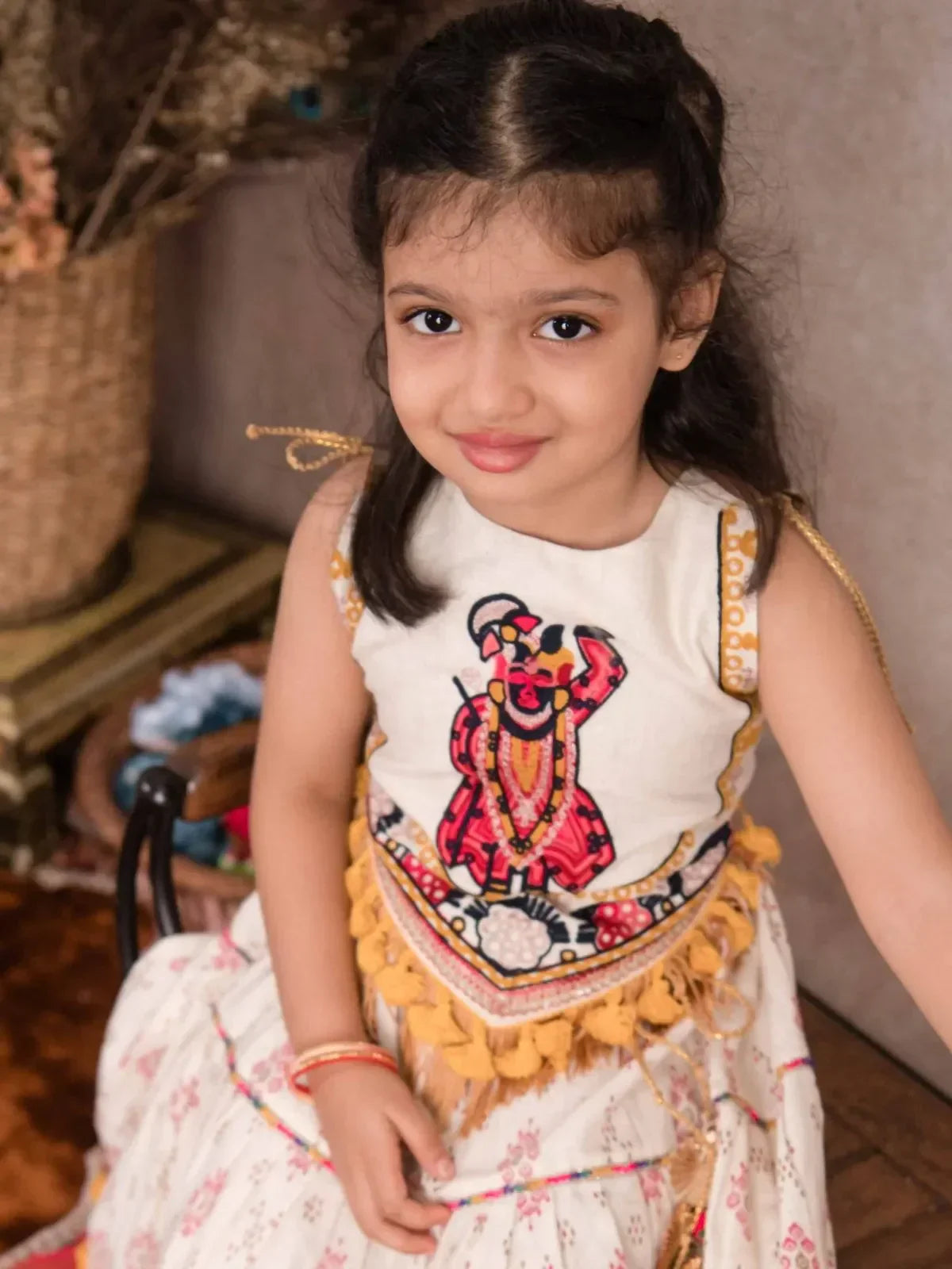 Classic Shrinathji Chaniya Choli for Baby Girls