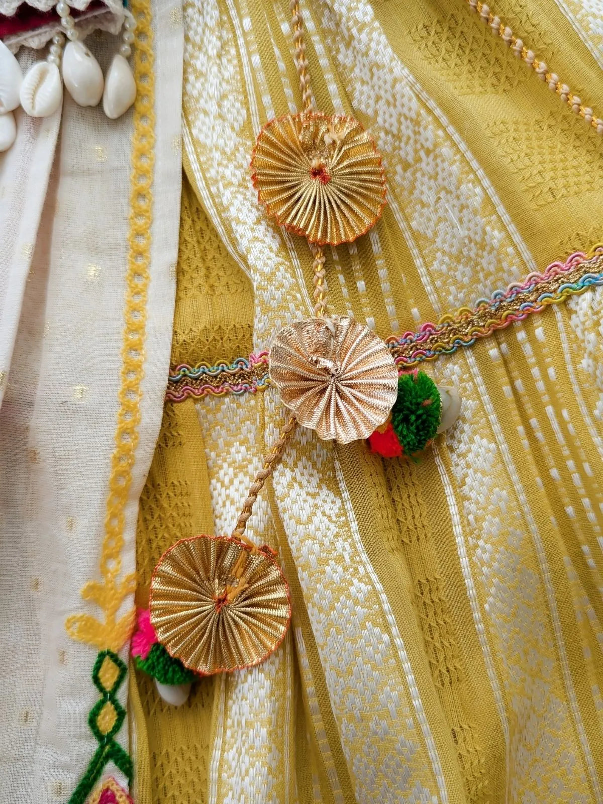 Methi Yellow Maharani Baby Girl Chaniya Choli