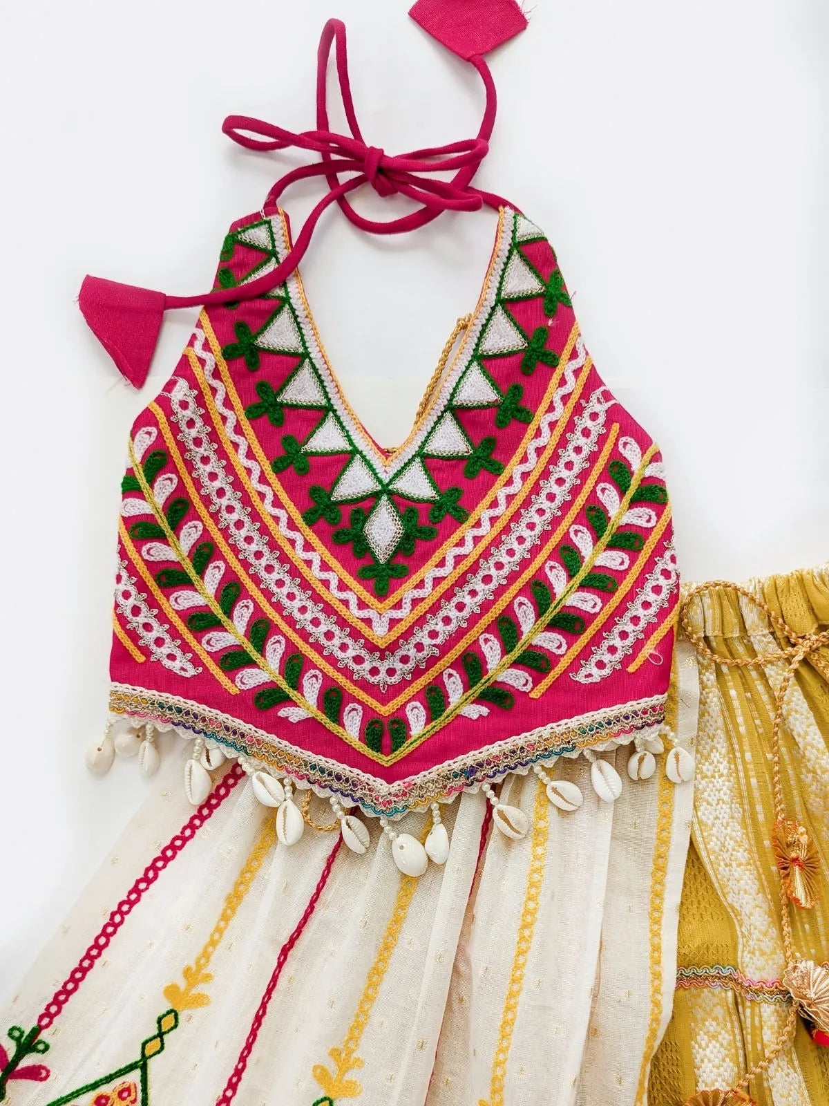 Methi Yellow Maharani Baby Girl Chaniya Choli
