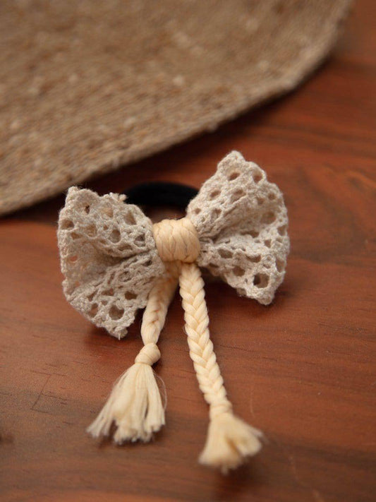 Birthday Baby Infant Girl Toddler Handmade Cotton Crochet Bows PONY Hairband pack of 2